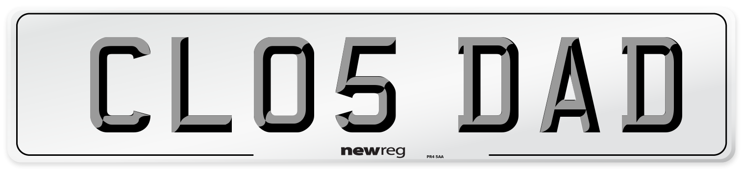 CL05 DAD Number Plate from New Reg
